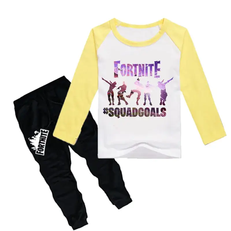 Fortnite Squad Boys T-Shirt & Pants Set Red Black