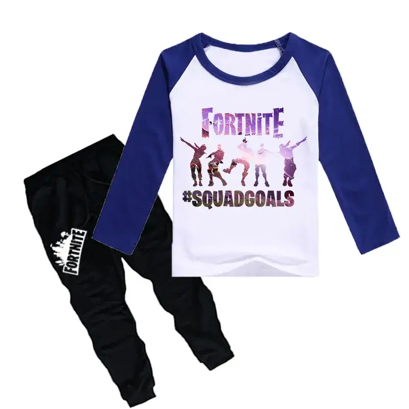 Fortnite Squad Boys T-Shirt & Pants Set Red Black