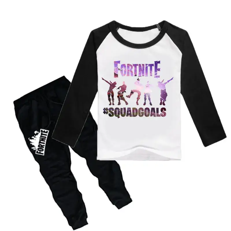 Fortnite Squad Boys T-Shirt & Pants Set Red Black