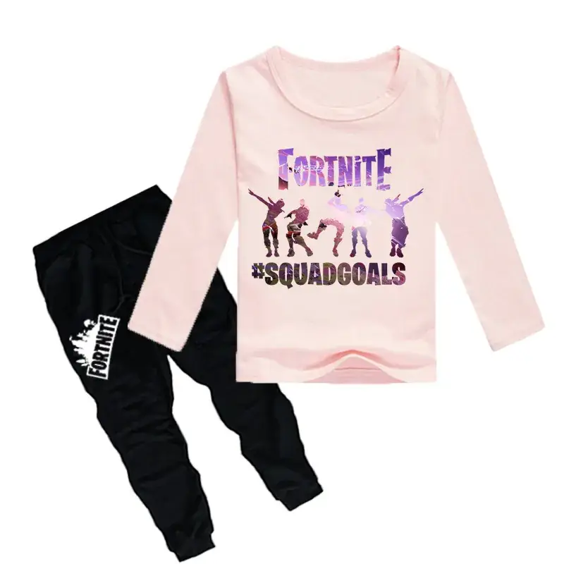 Fortnite Squad Boys T-Shirt & Pants Set Red Black