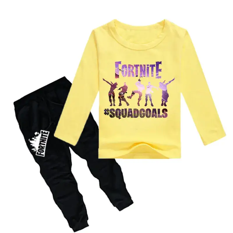 Fortnite Squad Boys T-Shirt & Pants Set Red Black