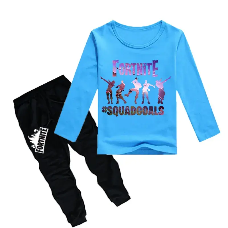 Fortnite Squad Boys T-Shirt & Pants Set Red Black