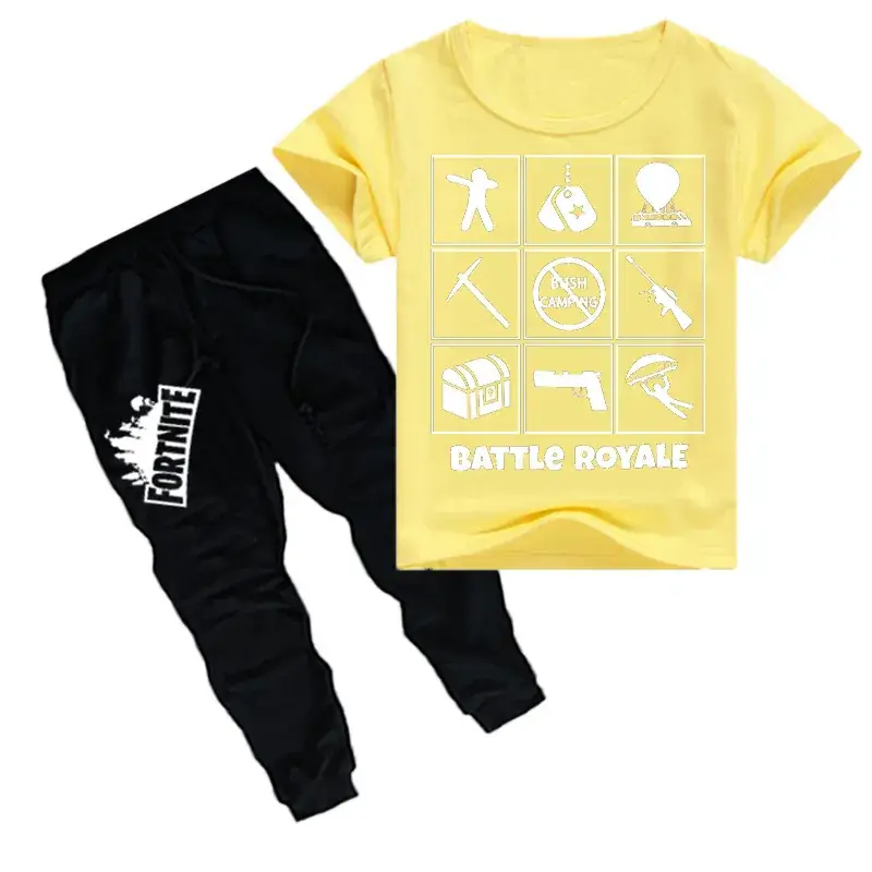 Red Battle Royale Kids Sweatpants Set for Boys - Image 3