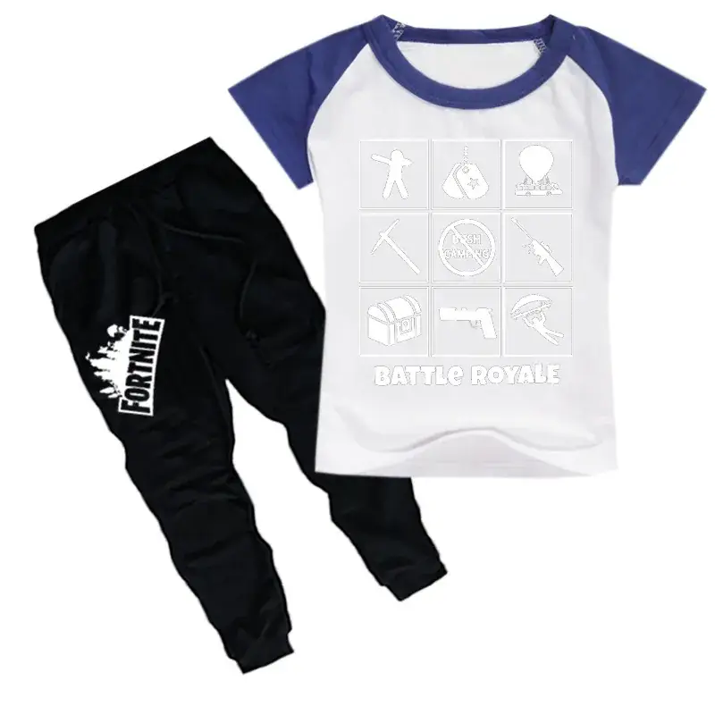 Red Battle Royale Kids Sweatpants Set for Boys - Image 9