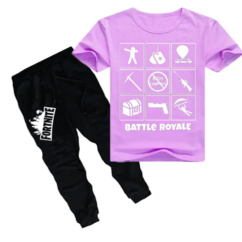 Red Battle Royale Kids Sweatpants Set for Boys - Image 5