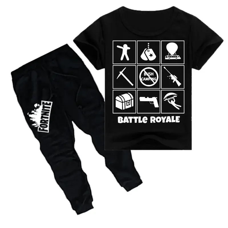 Red Battle Royale Kids Sweatpants Set for Boys - Image 6