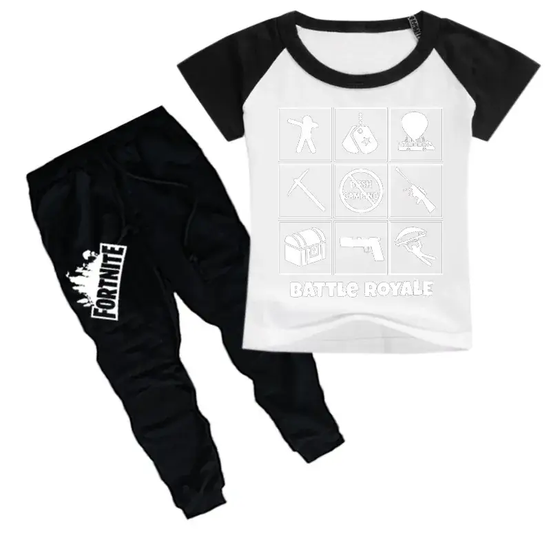 Red Battle Royale Kids Sweatpants Set for Boys - Image 8