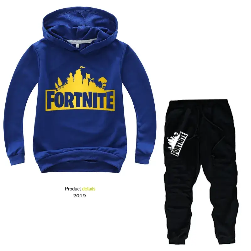 Children's Yellow Cresty Hoodie & Black Trousers Set - Image 6