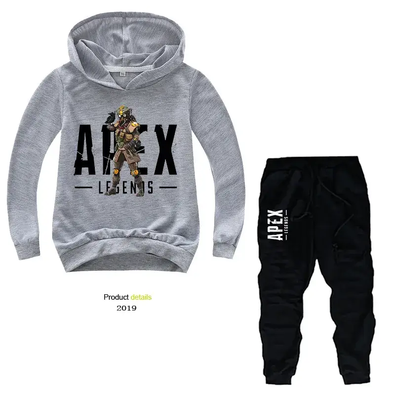 Purple ALEX Hoodie & Black Pants 2-Piece Set