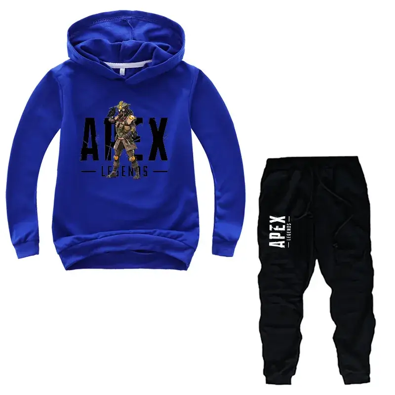 Purple ALEX Hoodie & Black Pants 2-Piece Set