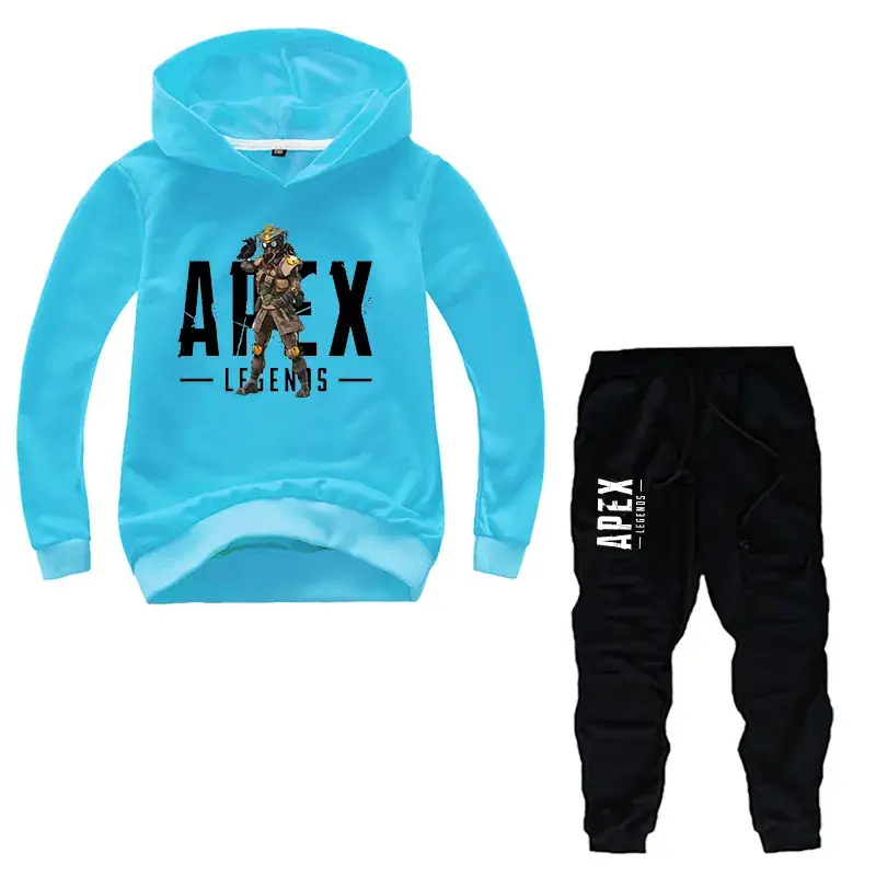 Purple ALEX Hoodie & Black Pants 2-Piece Set