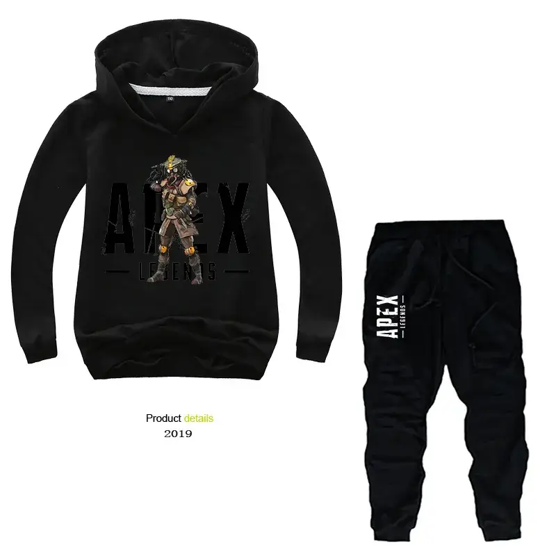 Purple ALEX Hoodie & Black Pants 2-Piece Set