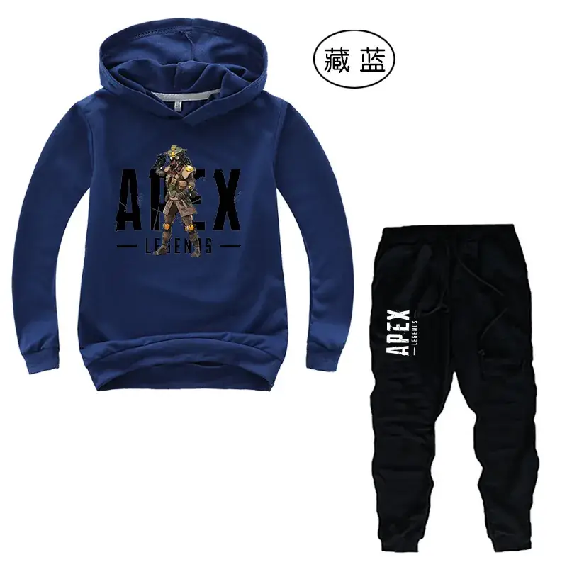 Purple ALEX Hoodie & Black Pants 2-Piece Set