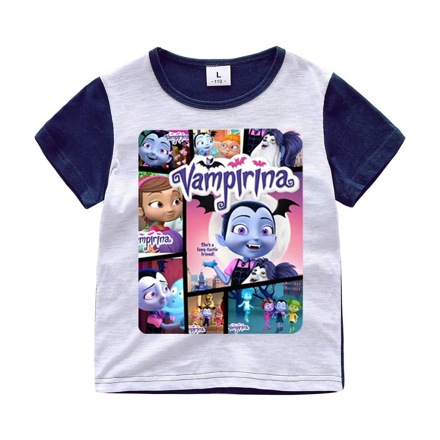 2018 Kids Cartoon T-Shirt White Orange Short Sleeve - Image 9