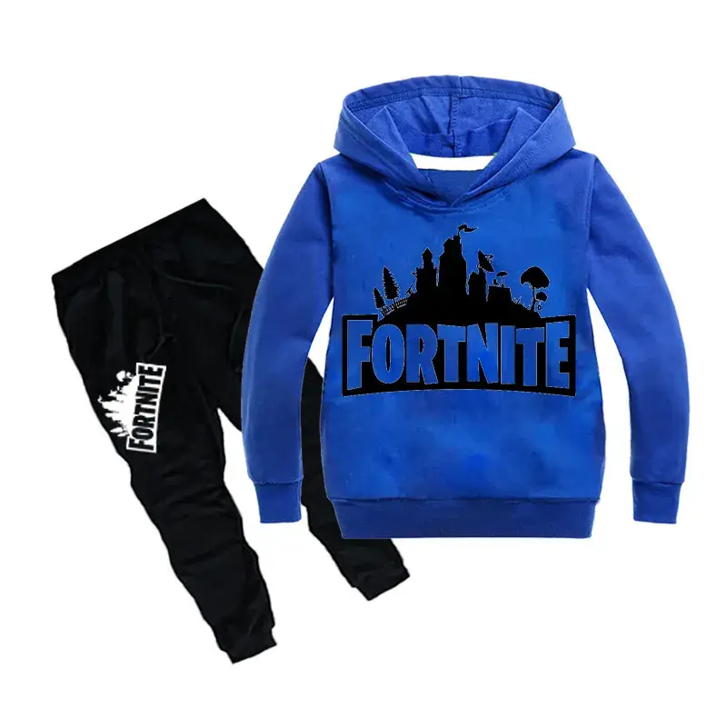 Fortnite Hoodie & Leggings Set Red Black Middle Large