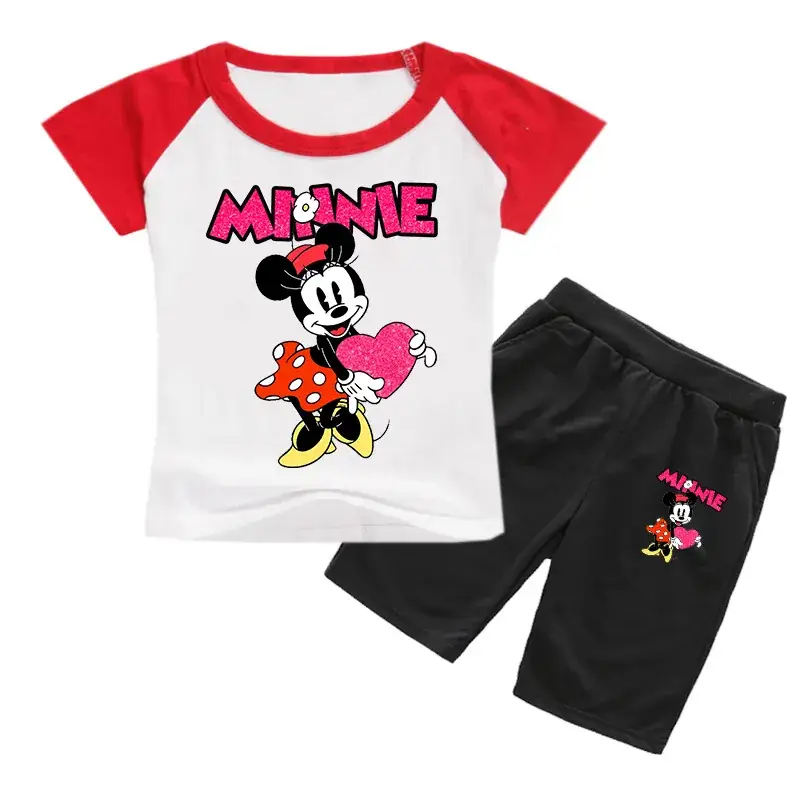 Minnie Mouse Kids T-Shirt & Shorts Set Yellow Black — feature 10
