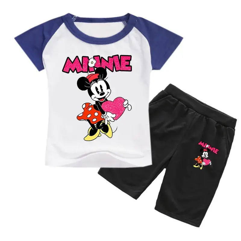Minnie Mouse Kids T-Shirt & Shorts Set Yellow Black — feature 11