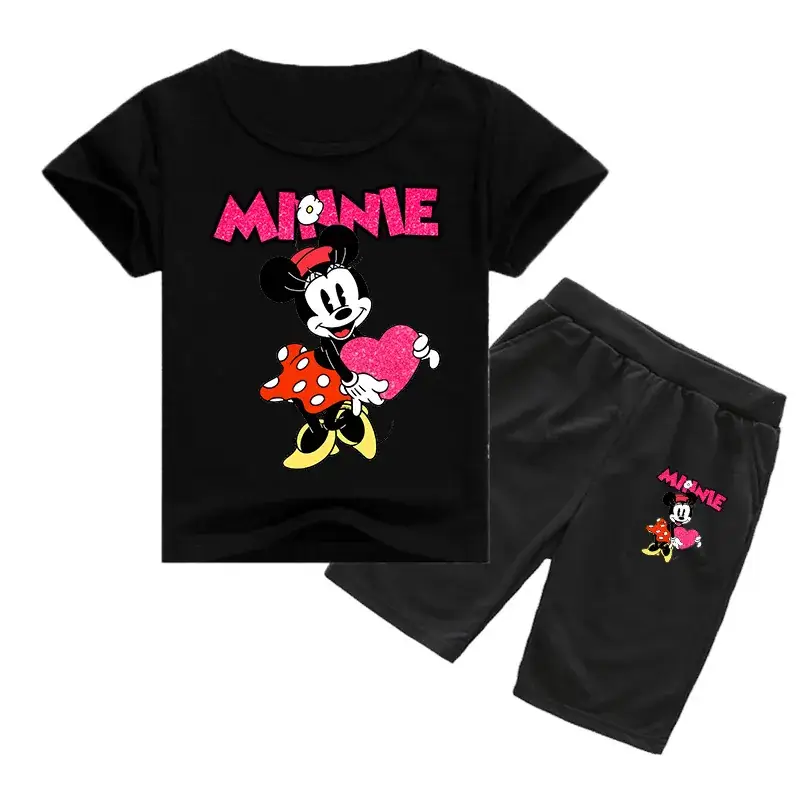 Minnie Mouse Kids T-Shirt & Shorts Set Yellow Black — feature 8