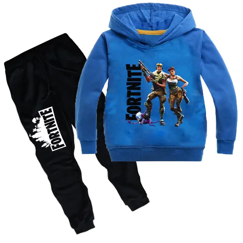 Girls Fortnite Hoodie & Pants Set Black — feature 4