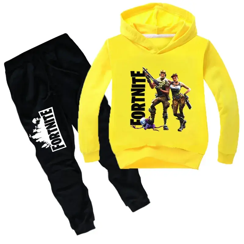 Girls Fortnite Hoodie & Pants Set Black — feature 5