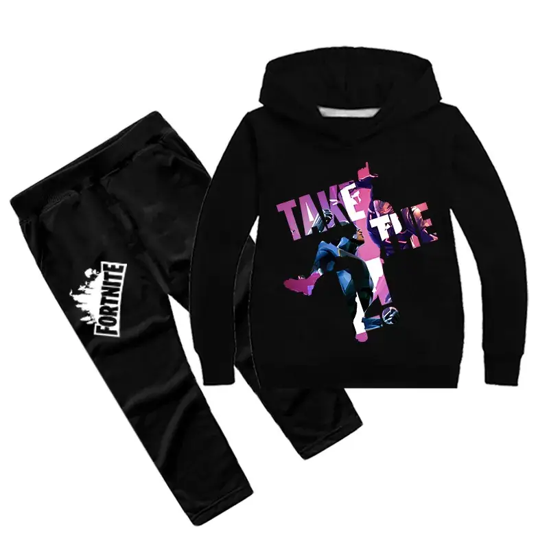 Children's Blue Batman Hoodie Track Suit with Trousers - Image 2