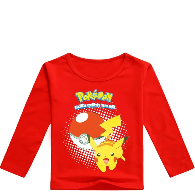 Kids Pokemon Long Sleeve T-Shirt Blue Medium to XL