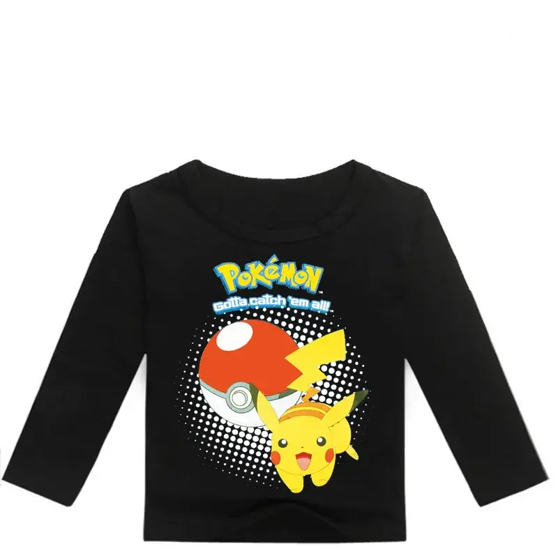 Kids Pokemon Long Sleeve T-Shirt Blue Medium to XL