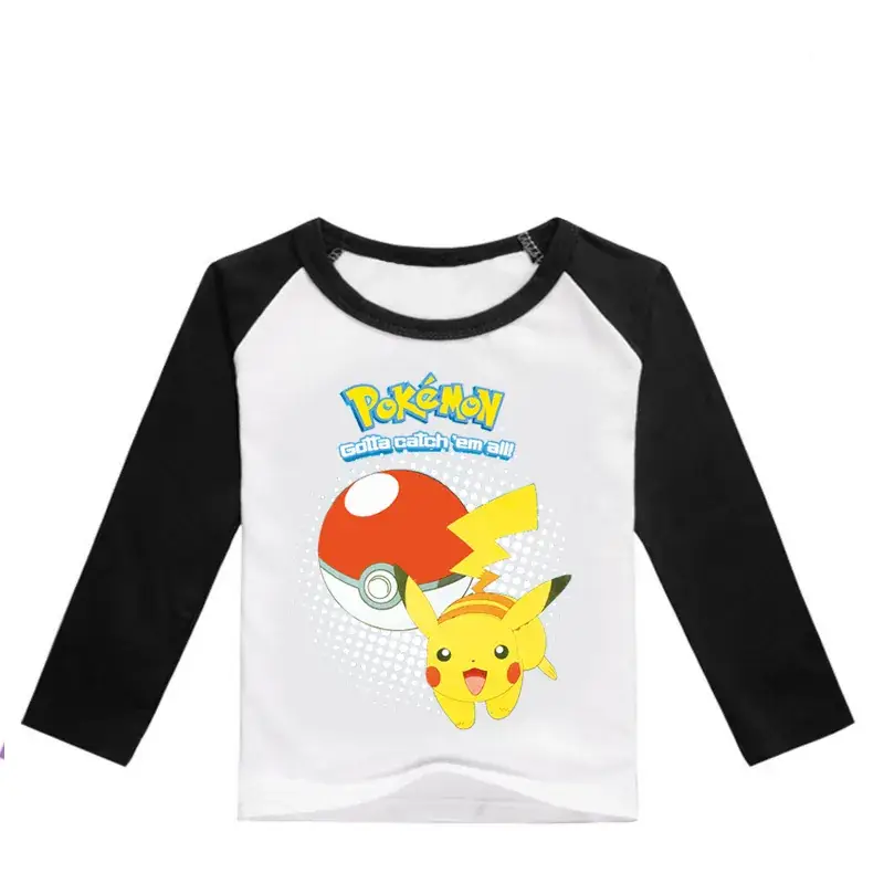 Kids Pokemon Long Sleeve T-Shirt Blue Medium to XL — feature 10