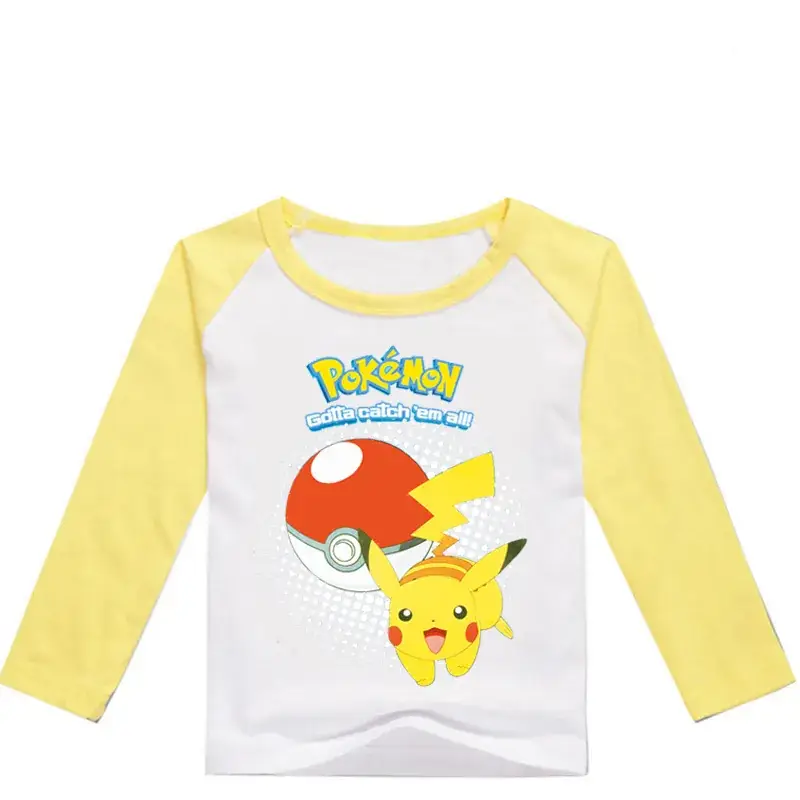 Kids Pokemon Long Sleeve T-Shirt Blue Medium to XL — feature 13