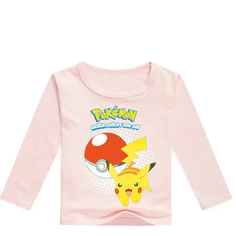 Kids Pokemon Long Sleeve T-Shirt Blue Medium to XL