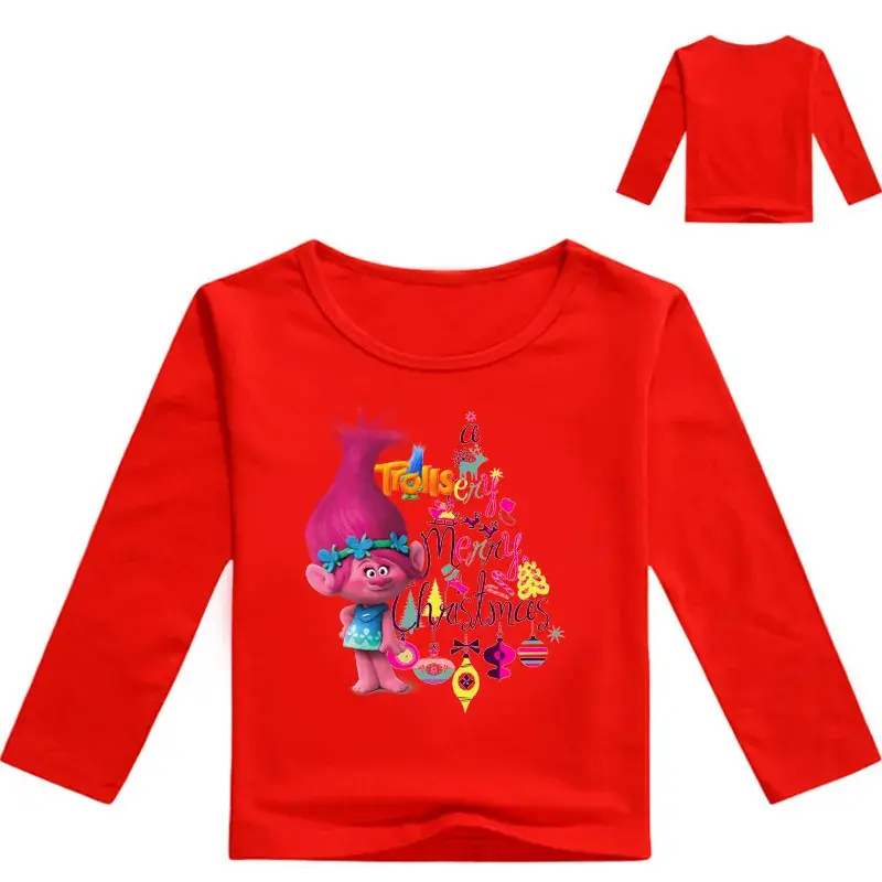 Girls Pink Long Sleeve T-Shirt with Cartoon Print - Image 11