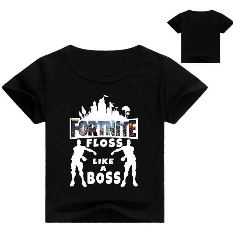 Fortnite Boss Graphic T-Shirt for Kids Black Round Neck — feature 7