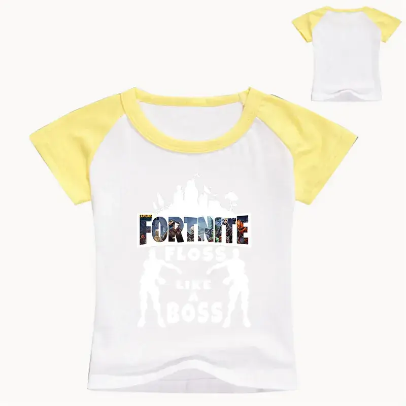 Fortnite Boss Graphic T-Shirt for Kids Black Round Neck