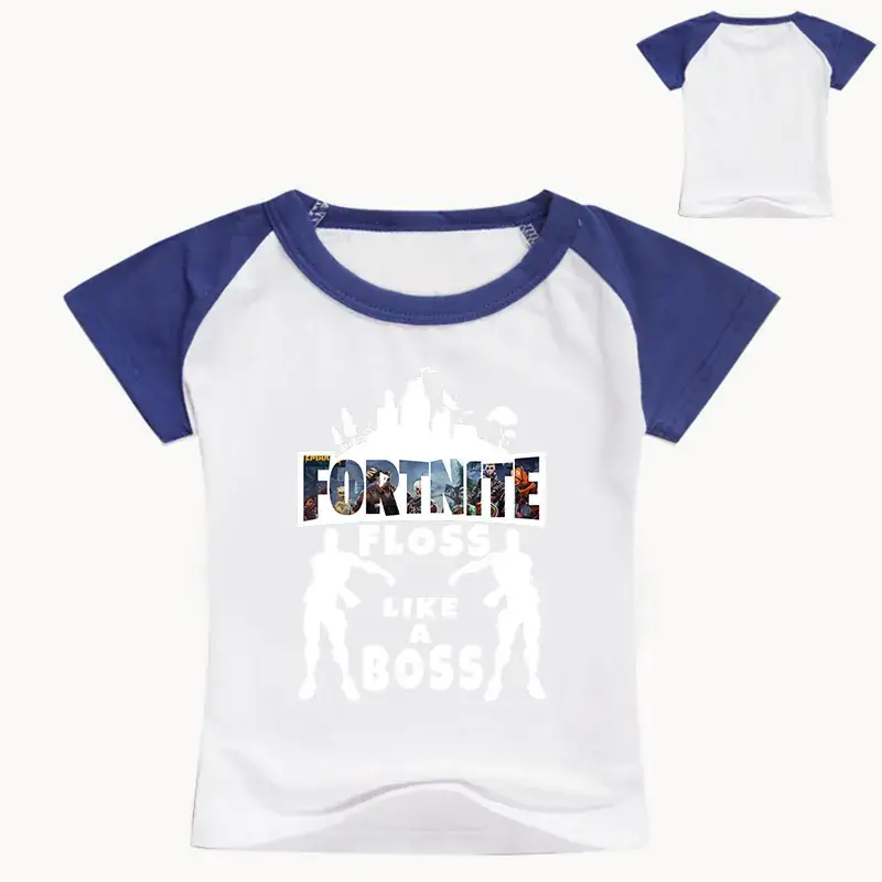 Fortnite Boss Graphic T-Shirt for Kids Black Round Neck