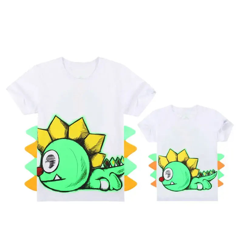 Children's Green Dragon T-Shirt Short Sleeve Summer Wear — feature 4
