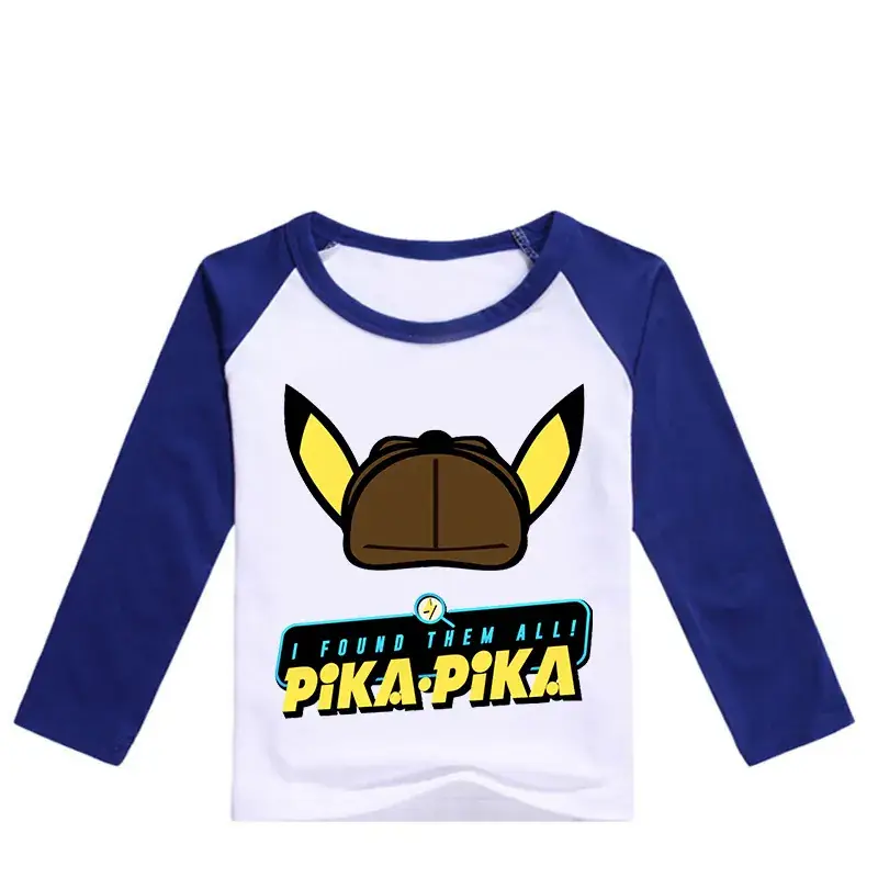 Pika Anime Long Sleeve Pink Shirt for Boys Girls 0353 — feature 11