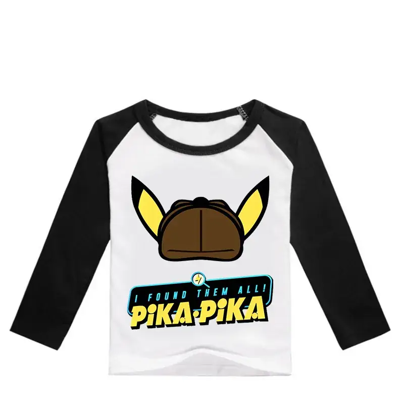 Pika Anime Long Sleeve Pink Shirt for Boys Girls 0353 — feature 13