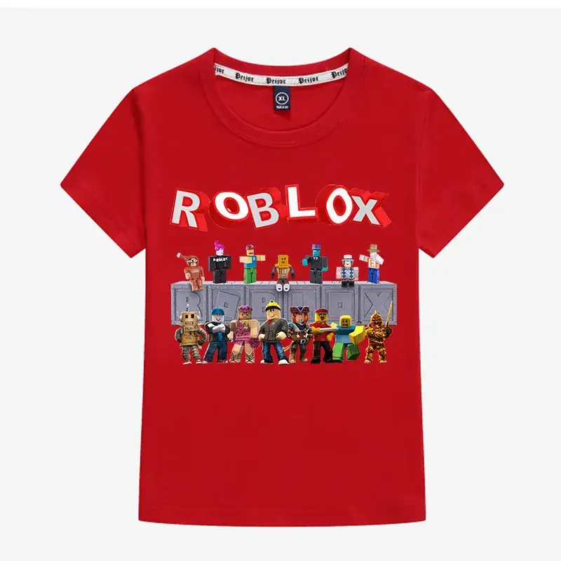 Kids Roblox Printed T-Shirt Grey 26C