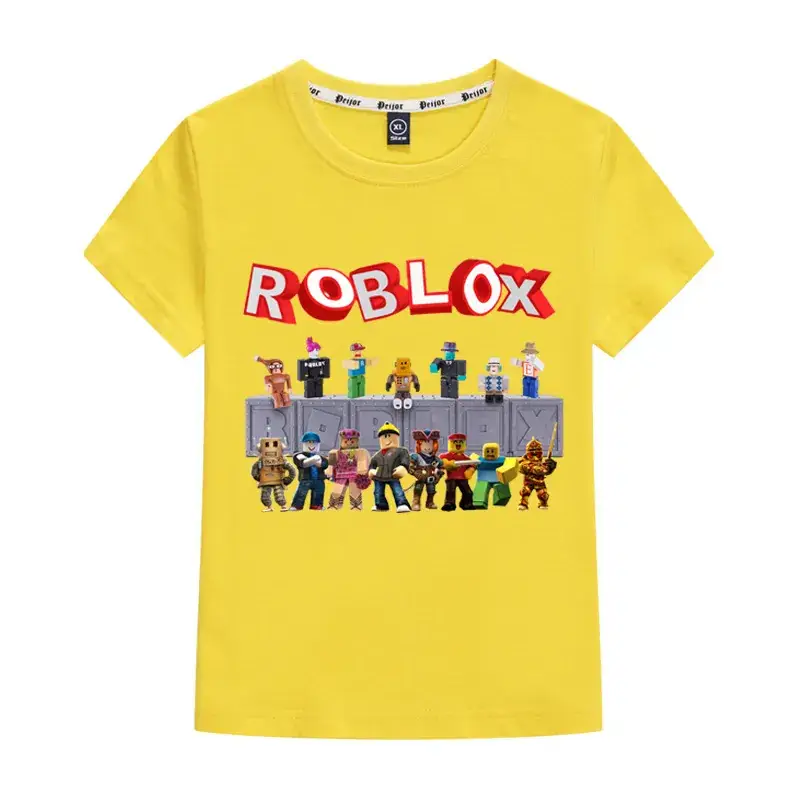 Kids Roblox Printed T-Shirt Grey 26C