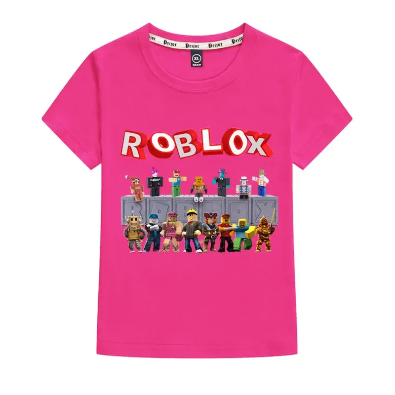 Kids Roblox Printed T-Shirt Grey 26C