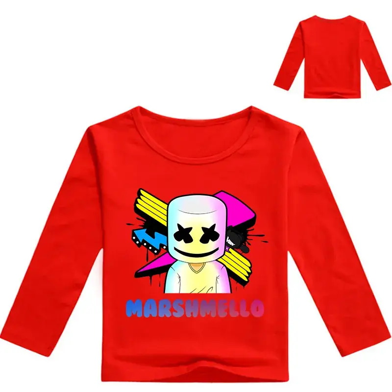Marlhello Yellow Long Sleeve Kids Shirt - Image 4