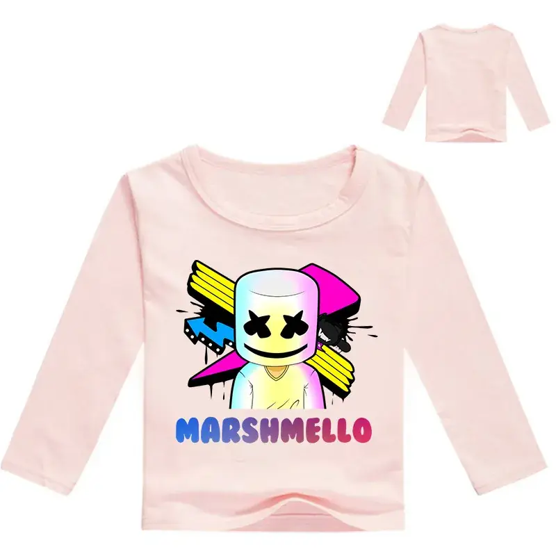 Marlhello Yellow Long Sleeve Kids Shirt - Image 2