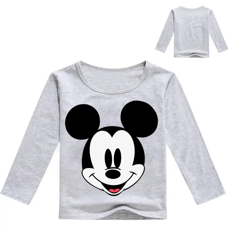 Mickey Mouse Long Sleeve T-Shirt Pink Kids 0297 - Image 6