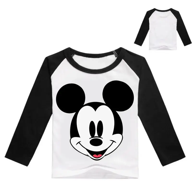 Mickey Mouse Long Sleeve T-Shirt Pink Kids 0297 — feature 13