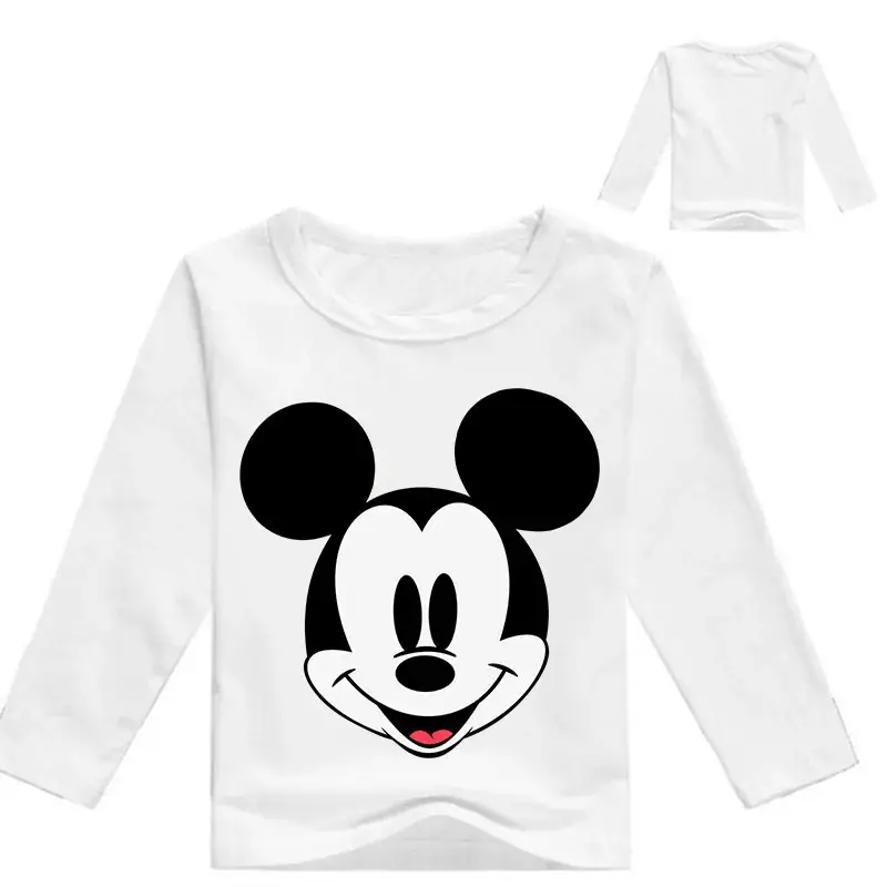 Mickey Mouse Long Sleeve T-Shirt Pink Kids 0297 — feature 2