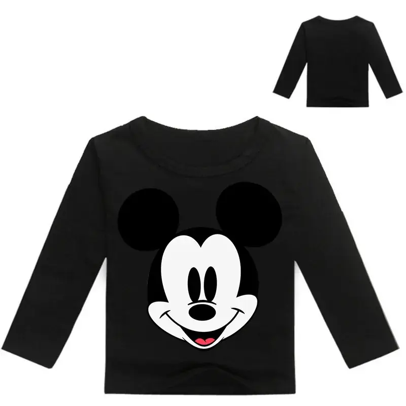 Mickey Mouse Long Sleeve T-Shirt Pink Kids 0297 — feature 8