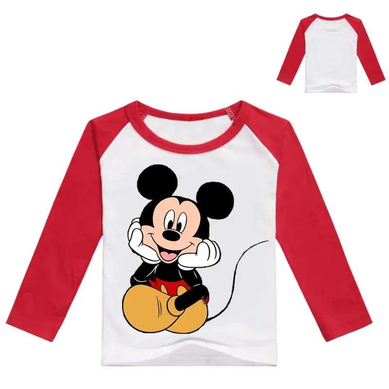 Mickey Mouse Long Sleeve T-Shirt Black Medium Large - Image 12