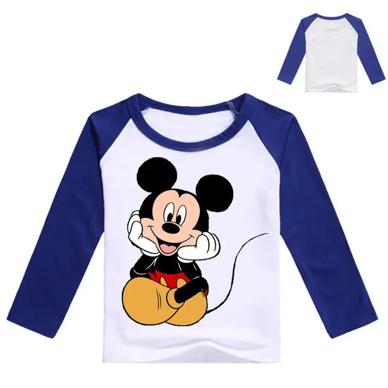 Mickey Mouse Long Sleeve T-Shirt Black Medium Large - Image 13