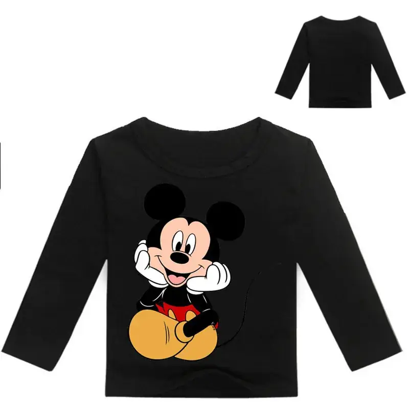 Mickey Mouse Long Sleeve T-Shirt Black Medium Large - Image 15