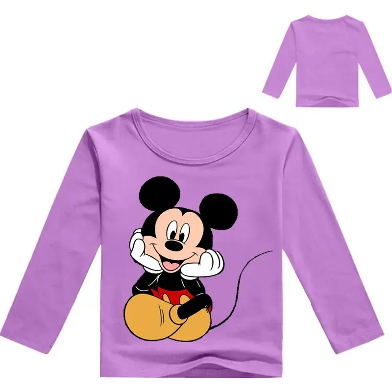 Mickey Mouse Long Sleeve T-Shirt Black Medium Large - Image 16